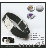 Biolife Golf Magnetic NegativeIon healthy power silicone bracelets with three  removable golf ball marker 